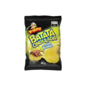Batata Ondulada Costelinha c/ Limão 40g CX c/ 20UN