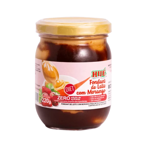 Fondant De Leite Com Morango 220g