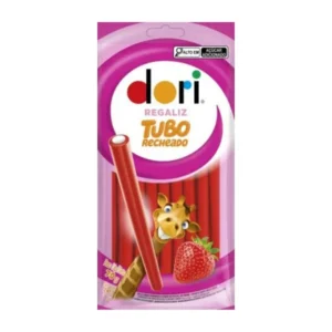 Dori Regaliz Tubo Recheado Morango 70g