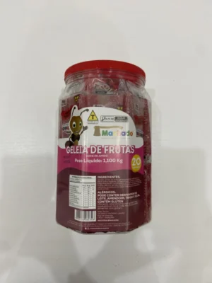 Geleia de Frutas 55g Pote com 20un