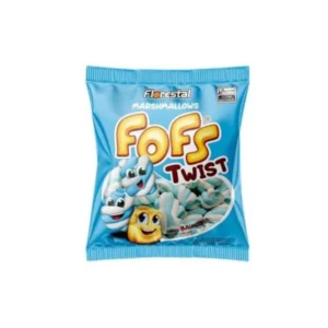 Marshmallow Fofs Twist Azul e Branco 220g