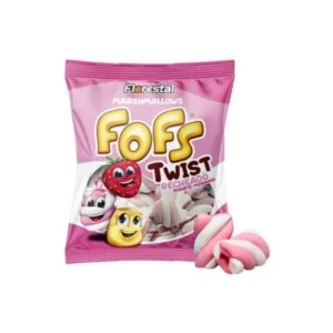 Marshmallow Fofs Twist Recheio Yogurt Morango 220g