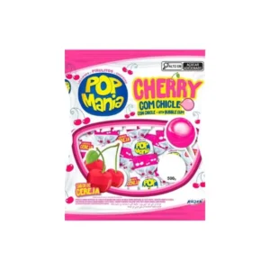 Pirulito Pop Mania Cherry 500g