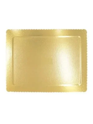 Cake Board Retangular 35x20 Ouro