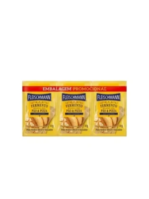 Fermento Instantâneo 3x10g Fleischmann
