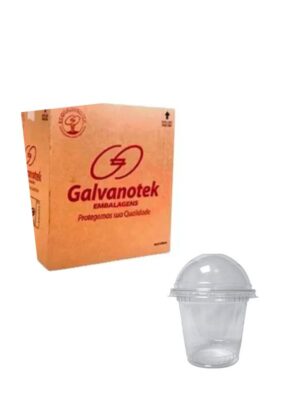 G-830 Copo 300ml com Tampa Bolha Caixa com 200 Conjuntos 20x10un