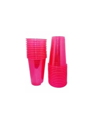 Copo 180ml Bio Crys neon Rosa com 50un Trik Trik