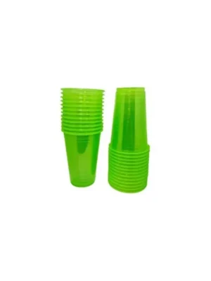 Copo 180ml Bio Crys neon Verde com 50un Trik Trik