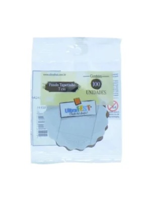 Fundo Tapetinho 7cm Transparente c/100UN