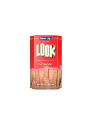 Biscoito Wafer Look Morango 55g