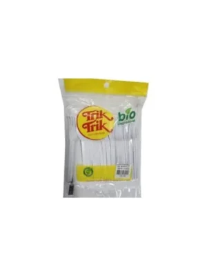 Colher de Sobremesa Bio Branca 50un