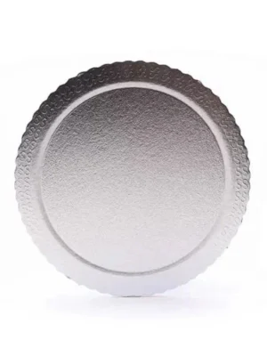Cake Board Redondo 26 Prata