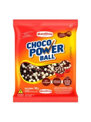 Choco Ball Mini Sabor Chocolate Mesclado Branco e preto 500g