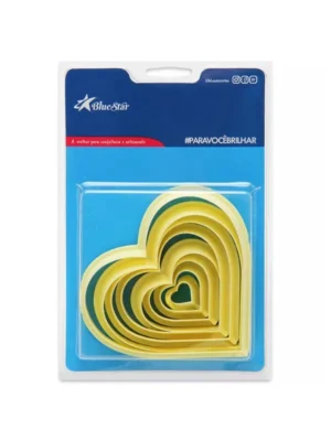 Cortador Coração Liso com 8 Peças - BlueStar