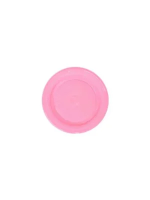 Prato de Bolo 15cm Bio Crys Neon Rosa com 10un Trik Trik