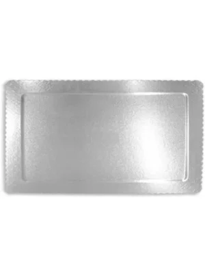 Cake Board Retangular 40x30 Prata