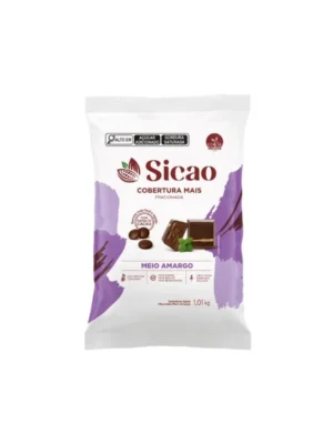 Sicao Cobertura Mais Gotas Chocolate Meio Amargo 1kg