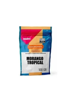 Base Saborizante Morango Tropical 100g Caixa com 18un