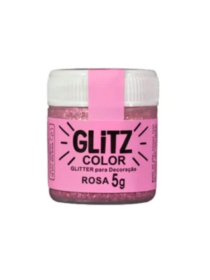Glitter para Decoraçao Rosa 5g