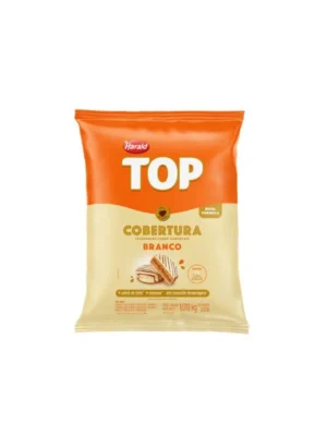 Top Cobertura Chocolate Branco Gotas 1,010kg Harald
