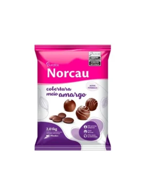 Norcau Cobertura Meio Amargo Moedas 2kg