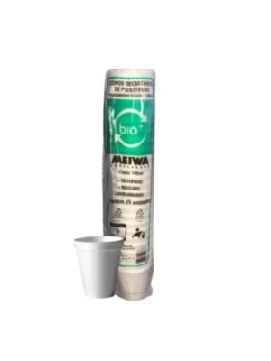 Copo Térmico Isopor 100ml Pacote com 25un Meiwa
