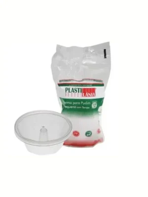 Forma Pudim com Tampa Pacote com 10un Plastilânia